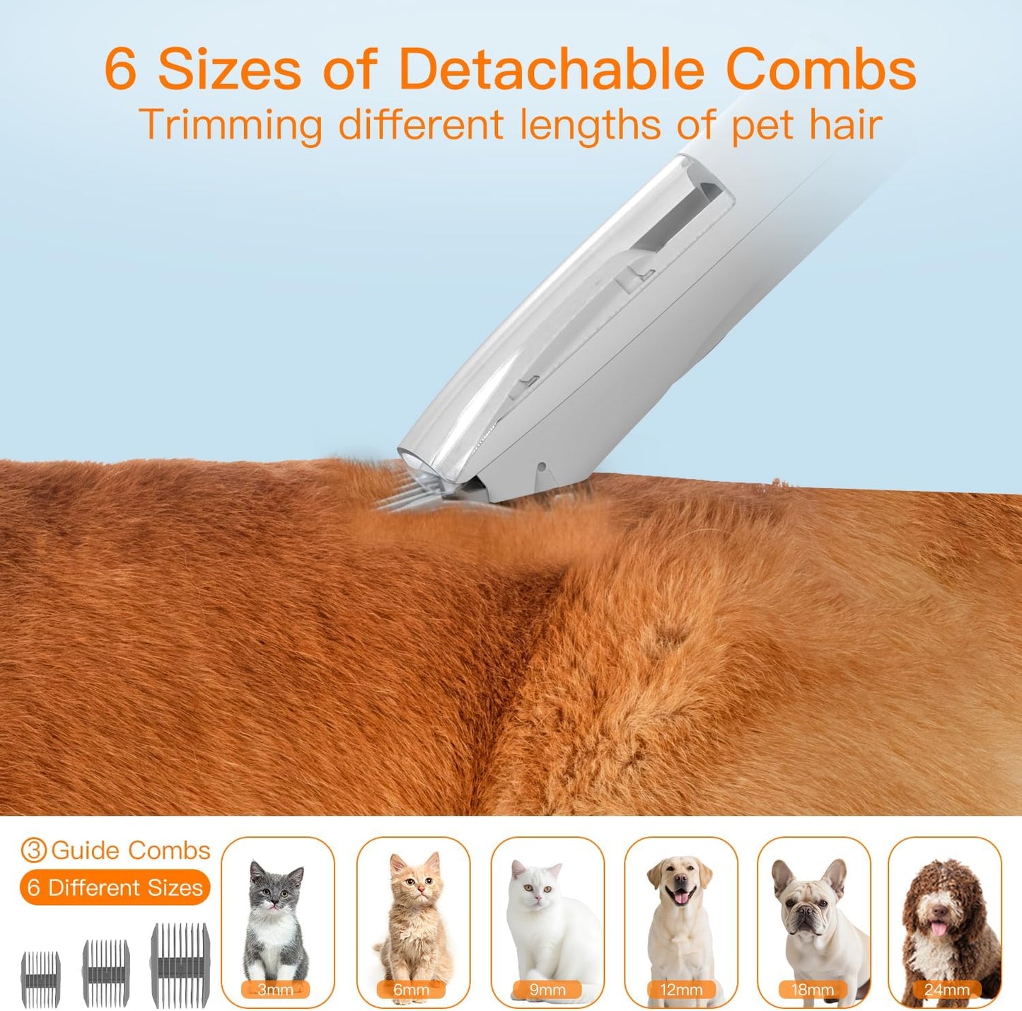 AIRROBO Dog Grooming Vacuum Kit – 12,000Pa Suction, 2L Capacity, Low Noise, Model PG100