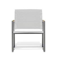 Pine Stainless Steel & Teak Outdoor Sling Chair