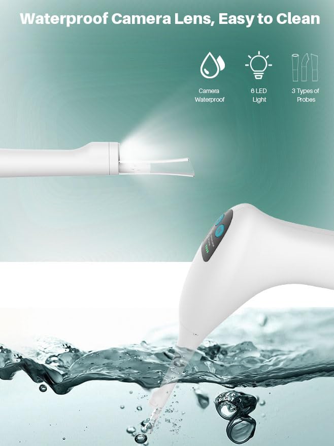 Voraiya Tonsil Stone Remover. Camera, LED Light, 5-Level Suction