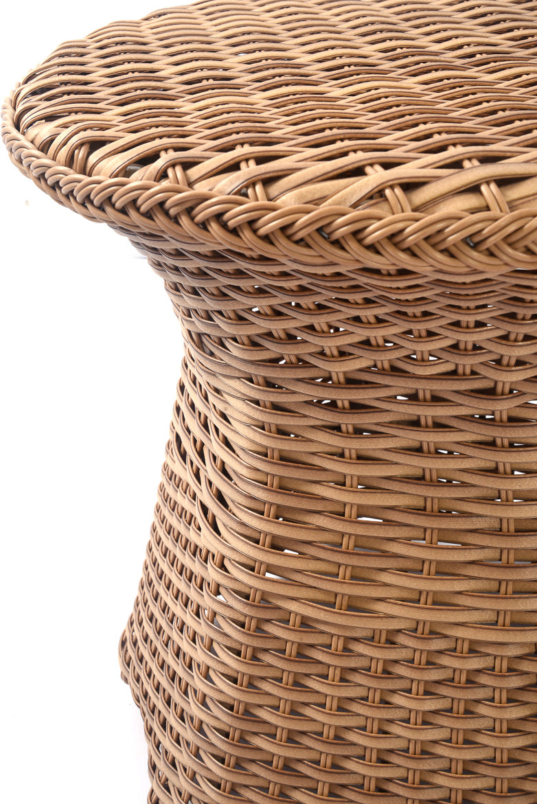 Emmett 3-Piece Wicker Outdoor Swivel Chair Bistro Set