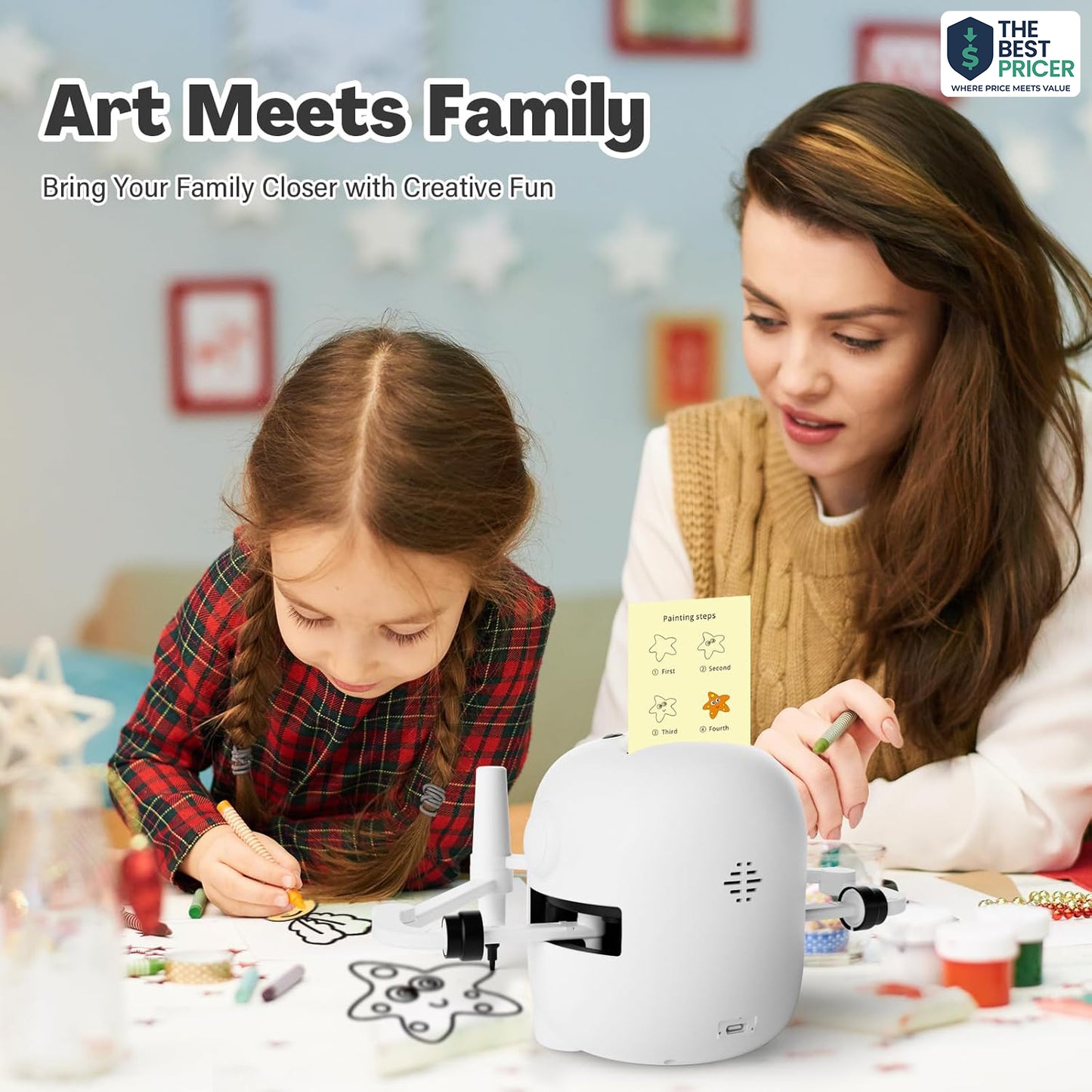 Interactive Drawing Robot for Kids with 150 Cards – Educational Montessori Toy Ages 3–8