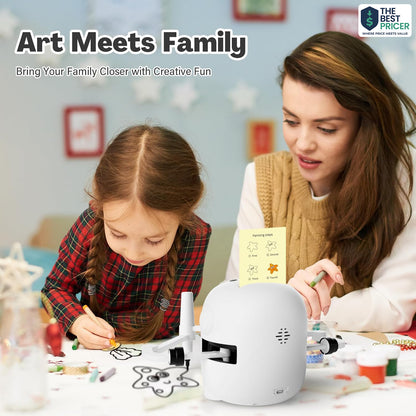 Interactive Drawing Robot for Kids with 150 Cards – Educational Montessori Toy Ages 3–8