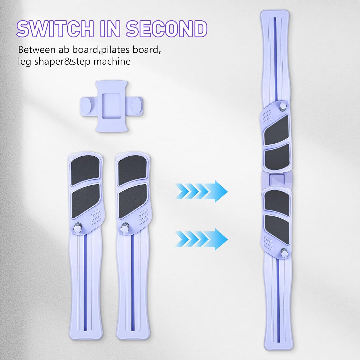 Pilates Board, Upgraded Pilates Reformer for Core Workouts, Detachable Ab Trainer Machine with Anti-Slip and Quiet Design, Home Fitness Equipment Set for Full Body Workout