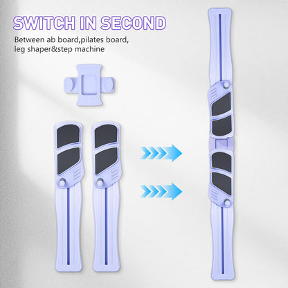 Pilates Board, Upgraded Pilates Reformer for Core Workouts, Detachable Ab Trainer Machine with Anti-Slip and Quiet Design, Home Fitness Equipment Set for Full Body Workout