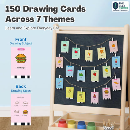 Interactive Drawing Robot for Kids with 150 Cards – Educational Montessori Toy Ages 3–8