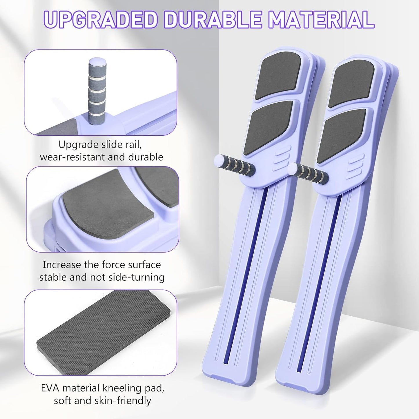 Pilates Board, Upgraded Pilates Reformer for Core Workouts, Detachable Ab Trainer Machine with Anti-Slip and Quiet Design, Home Fitness Equipment Set for Full Body Workout