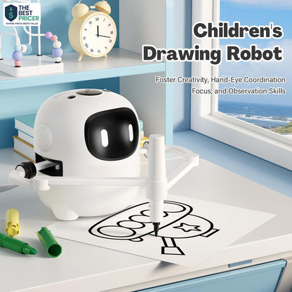 Interactive Drawing Robot for Kids with 150 Cards – Educational Montessori Toy Ages 3–8