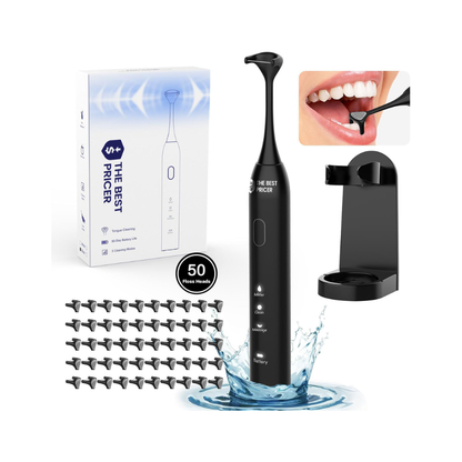 Electric Flosser with 50 Heads – Sonic Dental Floss & Tongue Scraper