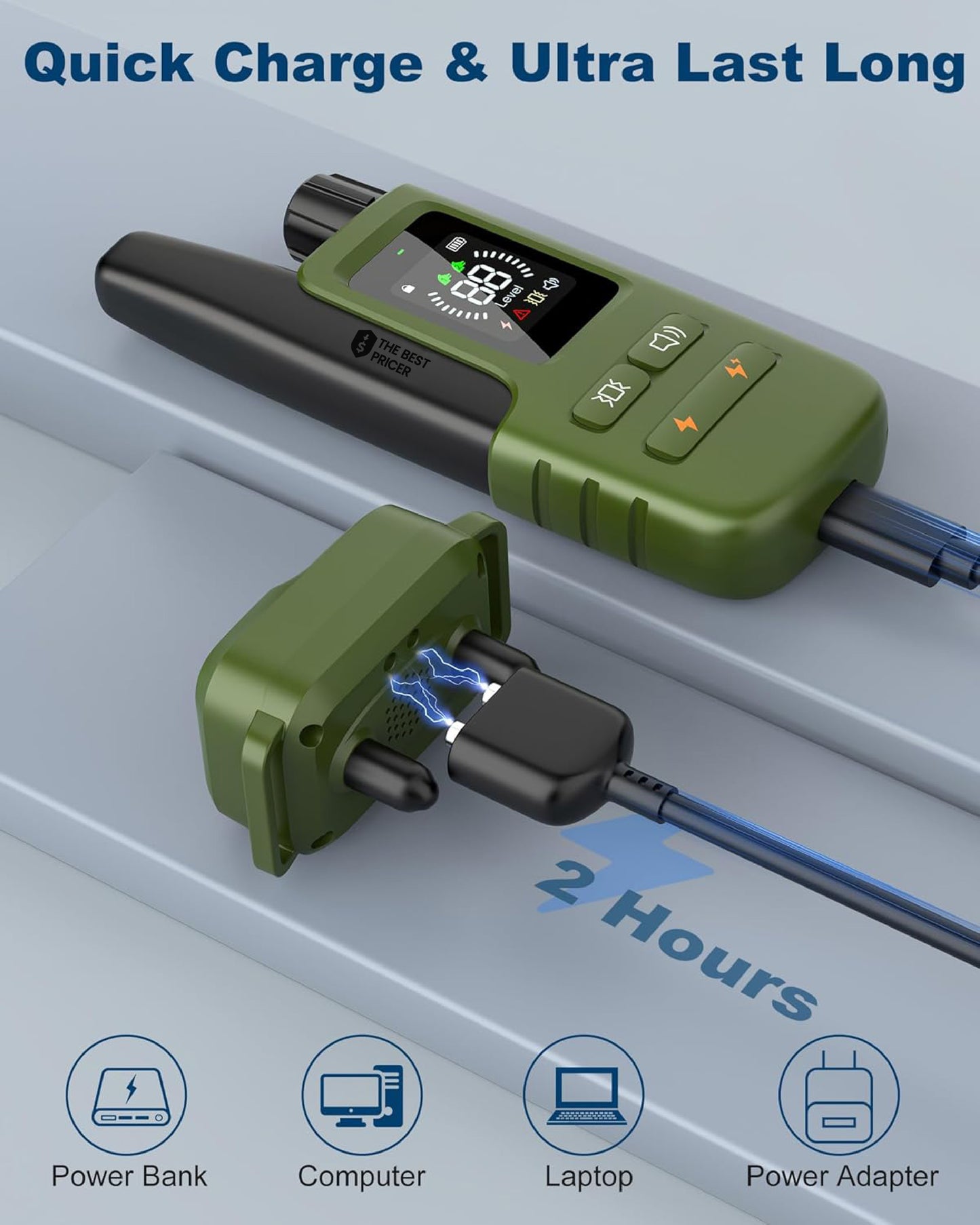 Dog Shock Collar for 2 Dogs – 4200FT Remote, Waterproof, 4 Modes, Rechargeable