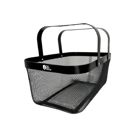 Metal Dog Toy Basket – Chew-Proof Black Mesh Storage Bin