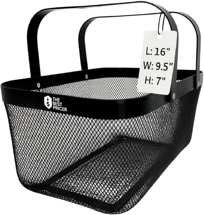 Dog Toy Basket Metal Mesh Metal, Chew Proof Black Dog Toy Bin, Durable Dog Toy Box, Sturdy Dog Toy Storage