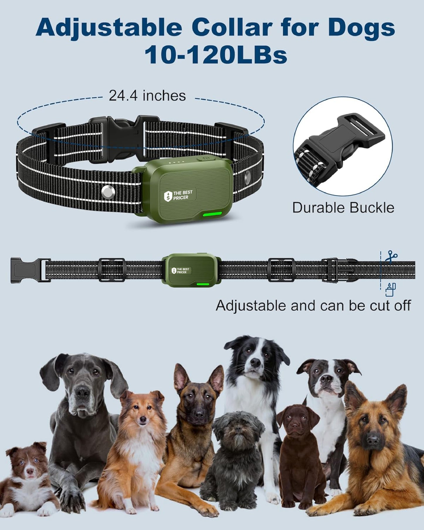 Dog Shock Collar for 2 Dogs – 4200FT Remote, Waterproof, 4 Modes, Rechargeable