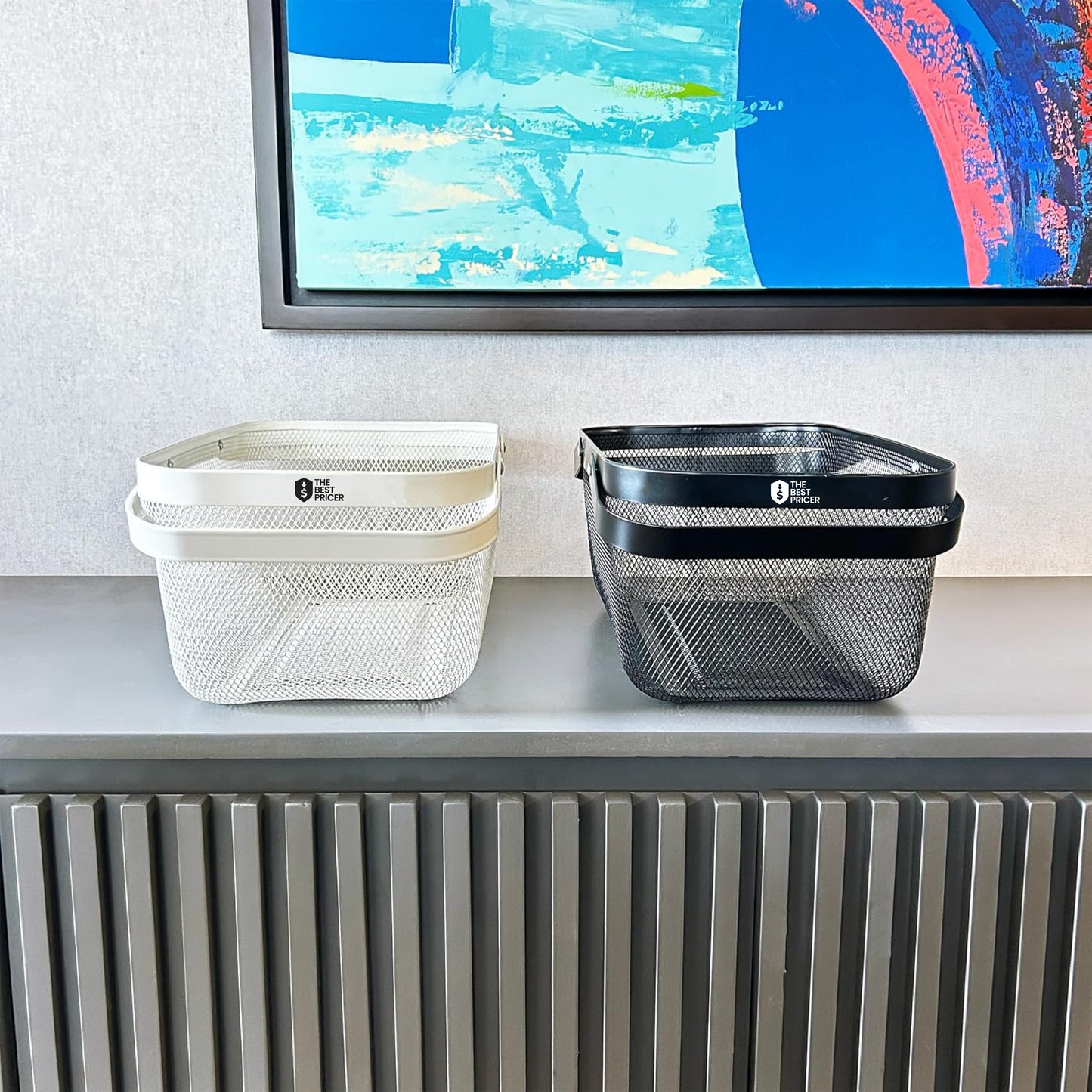 Dog Toy Basket Metal Mesh Metal, Chew Proof Black Dog Toy Bin, Durable Dog Toy Box, Sturdy Dog Toy Storage