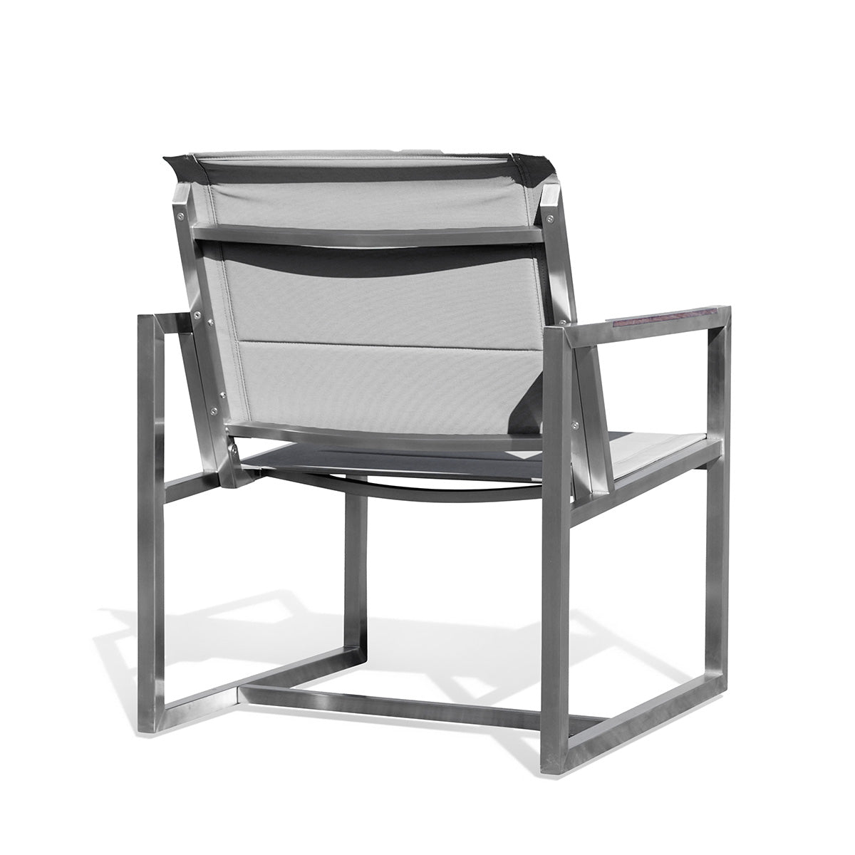 Pine Stainless Steel & Teak Outdoor Sling Chair