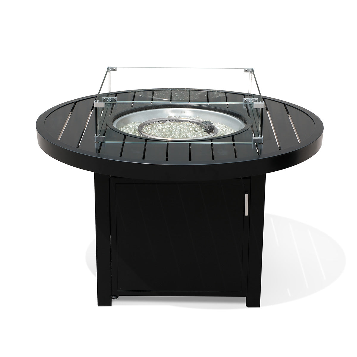 Aluminum Propane 42" Round Outdoor Fire Pit Table