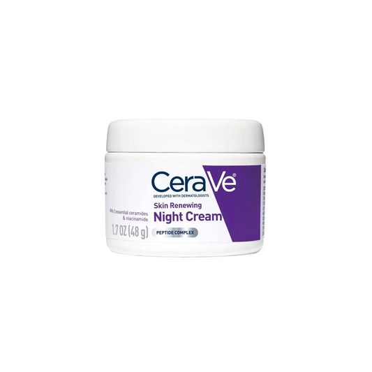 CeraVe Skin Renewing Face Night Cream w/Peptide Complex & Hyaluronic Acid, 1.7oz