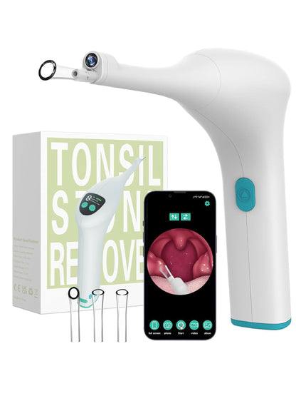 Voraiya Tonsil Stone Remover. Camera, LED Light, 5-Level Suction