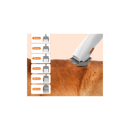 Dog Grooming Vacuum Kit with Clippers & Brush – 12,000Pa Low-Noise Pet Hair Cleaner