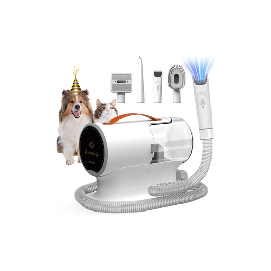 AIRROBO Dog Grooming Vacuum Kit – 12,000Pa Suction, 2L Capacity, Low Noise, Model PG100