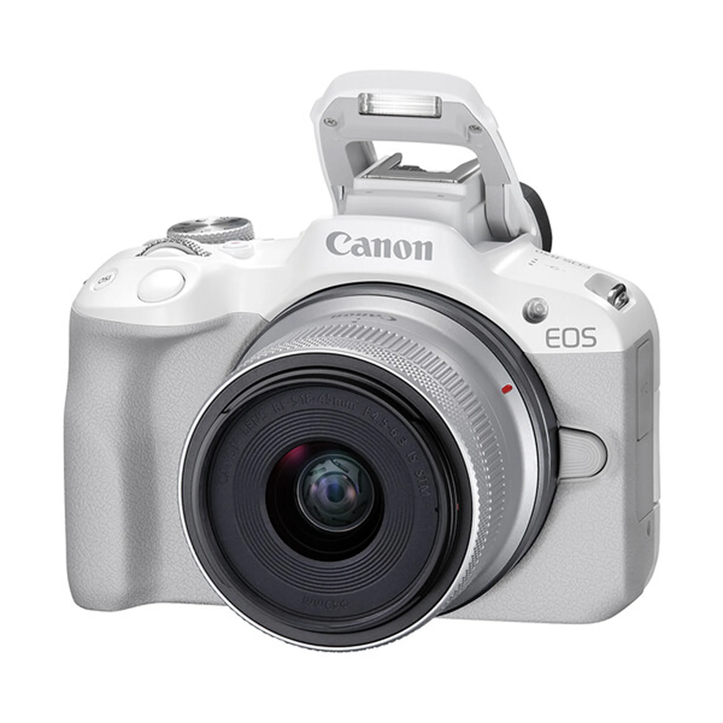 hmfk Canon EOS R50 Kit with (RF 18-45mm + RF 55-210mm ) (White) - Image 1